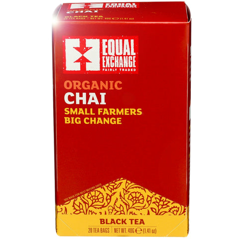 Equal Exchange Organic Black Tea Chai - 20 bg. | Vegan Black Market