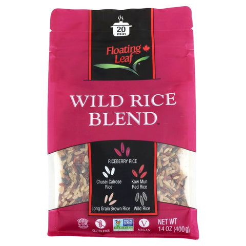 Floating Leaf Wild Rice Blend - 14 oz. Floating Leaf | Floating Leaf Wild Rice Blend | Floating Leaf Wild Rice | Floating Leaf Riceberry Rice