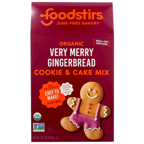 Foodstirs Organic Very Merry Gingerbread Cookie & Cake Mix - 23.1 oz.