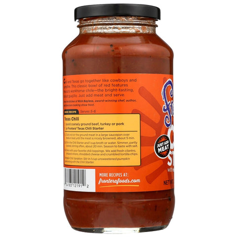 Frontera Gourmet Mexican Texas Chili Starter - 1.9 Lb.