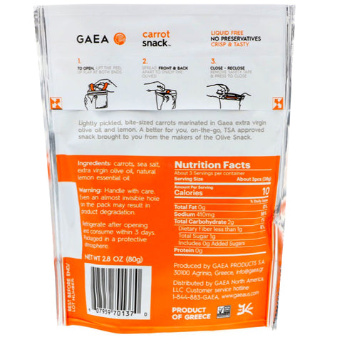 Gaea Carrot Snack - 2.8 oz.
