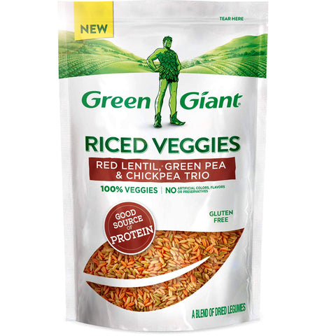 Green Giant Riced Veggies Red Lentil, Green Pea and Chickpea Trio
