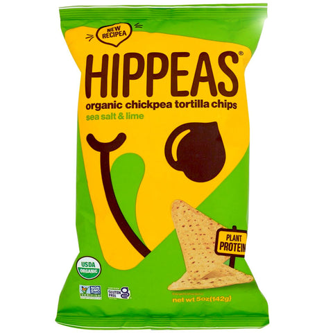Sea Salt Lime Organic Chickpea Tortilla Chips Hippeas