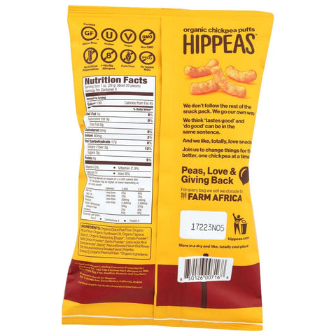 Hippeas Bohemian Barbecue Organic Chickpea Puffs - 4 oz.