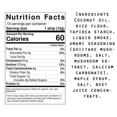Hooray Foods Plant Based Bacon - 5 oz.