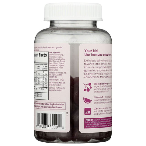 Hylands Kids Naturals Organic Elderberry Plus - 48 ct.