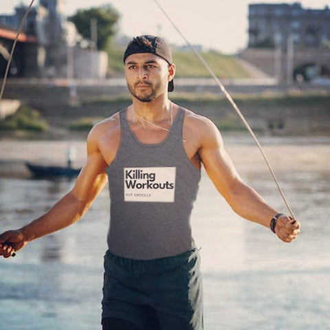 Killing Workouts Not Animals Unisex Tank