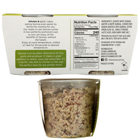 Kitchen & Love Red & White Quinoa With Oil & Garlic - 2 pk/5.3oz.