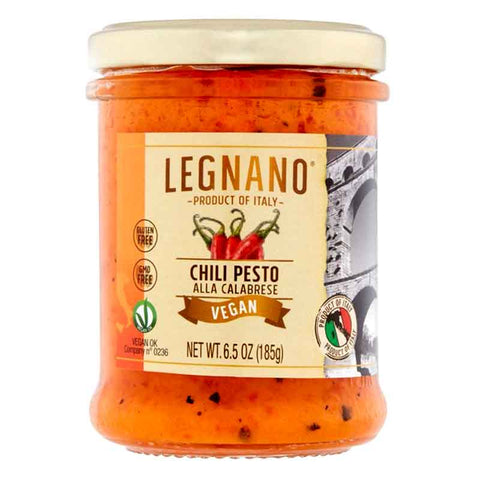 Vegan Pesto Sauce | Vegan Mild Chili Pesto Alla Calabrese | Legnano
