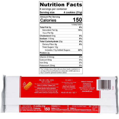 Lotus Biscoff Cookies - 8.8 oz