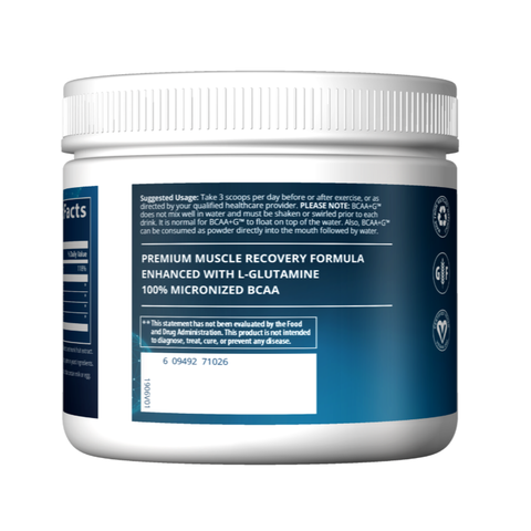 MRM Nutrition BCAA+G Muscle Recovery Lemonade 6.35 oz