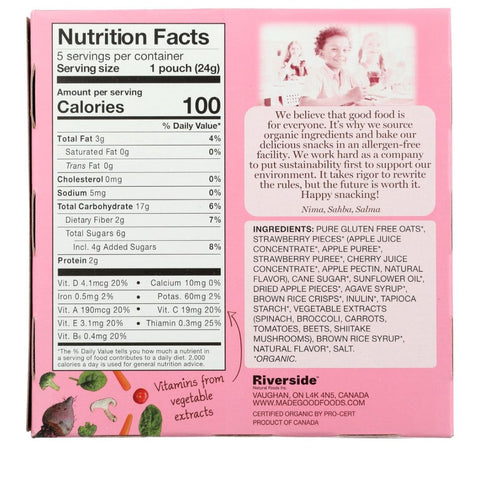 Made Good Granola Minis Strawberry - 5pk/4.2oz