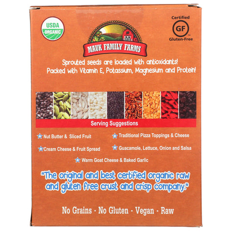 Mauk Family Farms Organic Sprouted Raw Wheat Free Crusts - 4 oz.