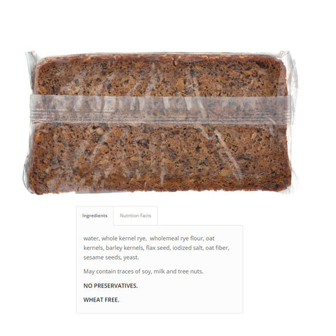 Mestemacher Natural Three Grain Bread - 1.1 lb.