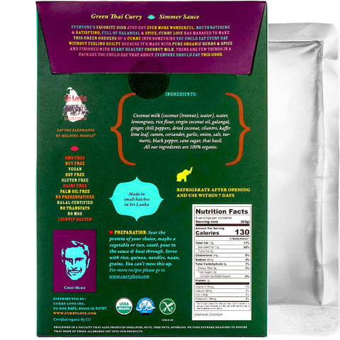 Mike's Organic Foods Green Thai Curry Paste - 8.8 oz.