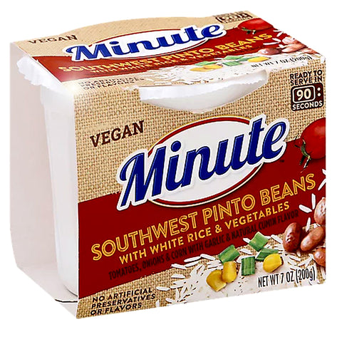 Southwest Pinto Beans With White Rice & Vegetables Minute