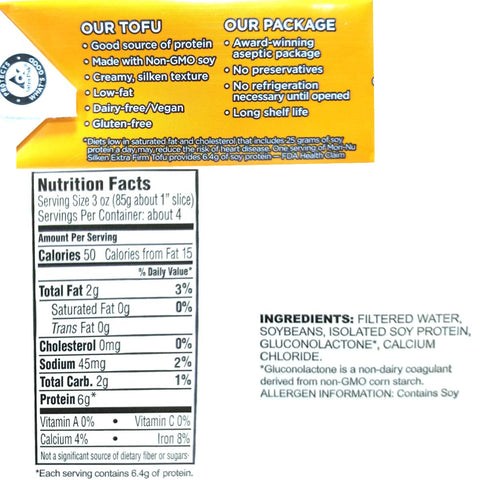 Mori-Nu Morinaga Silken Tofu Extra Firm - 12.3 oz.