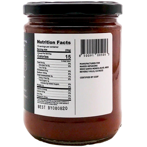 Naked Infusions Medium Fire Roasted Garlic Salsa - 16 oz.