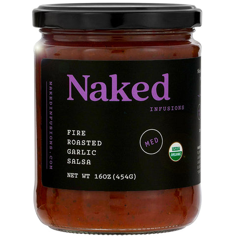 Naked Infusions Medium Fire Roasted Garlic Salsa