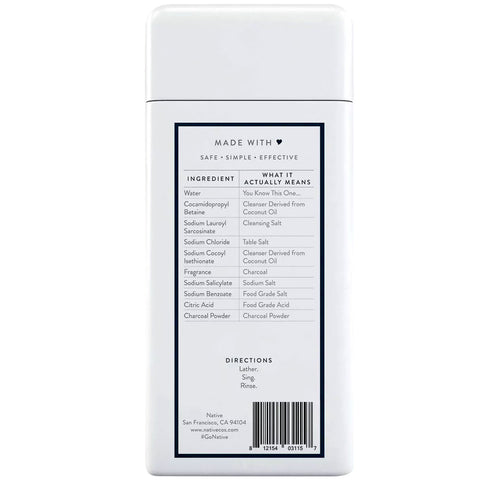 Native Charcoal Body Wash - 11.5 oz.