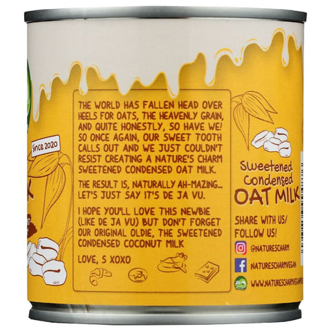 Nature's Charm Sweetened Condensed Oat Milk - 11.25 oz.