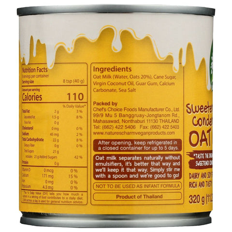 Nature's Charm Sweetened Condensed Oat Milk - 11.25 oz.