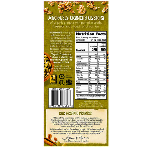 Nature's Path Organic Pumpkin Seed + Flax Granola - 35.3 oz.