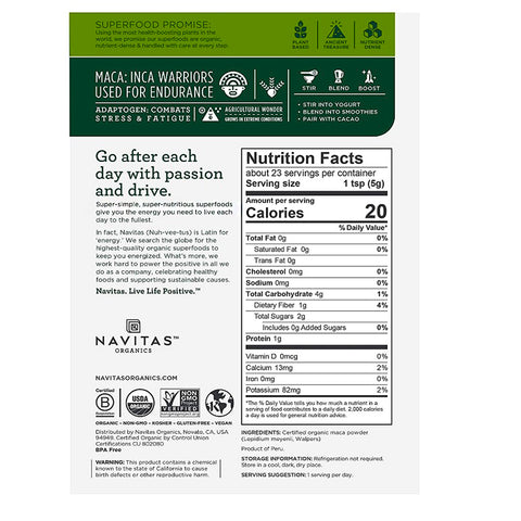 Navitas Organic Maca Powder - 4 oz.
