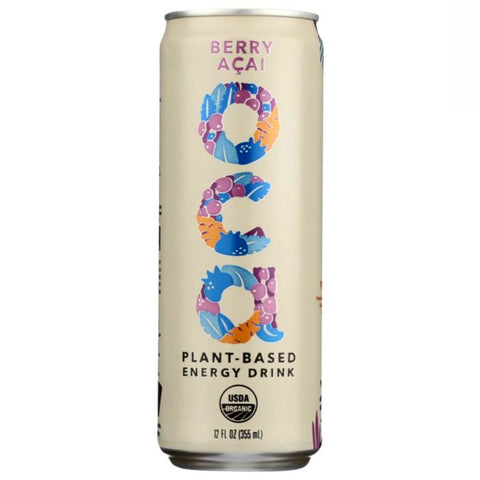 OCA PLANT BASED ENERGY DRINK BERRY ACAI - 12 FL. OZ.