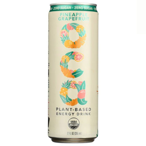 OCA Energy Drink | OCA Pineapple Grapefruit | OCA Plant Based Energy Drink OCA Plant Based Energy Drink Pineapple Grapefruit Zero Sugar - 12 fl. oz.