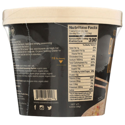 Ocean's Halo Vegan Chicken Big Bowl Of Noodles - 4.02 oz