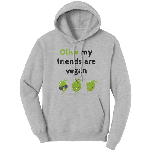 Olive My Friends Are Vegan Unisex Hoodie