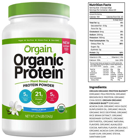 vegan protein powder vanilla bean
