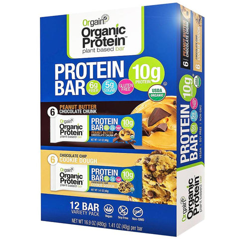 orgain protein bars cookie dough