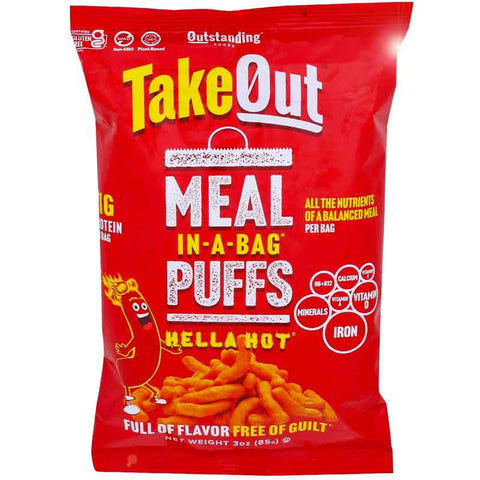 Outstanding Foods TakeOut Hella Hot Meal-In-A Bag Puffs - 3 oz.