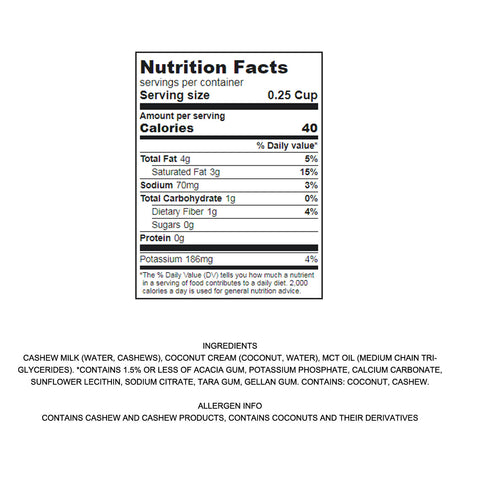 Picnik Unsweetened Vegan Coffee Creamer- 25.36 fl oz.