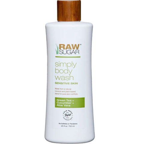 Raw Sugar Green Tea, Cucumber and Aloe Vera Simply Body Wash - 25 fl oz.