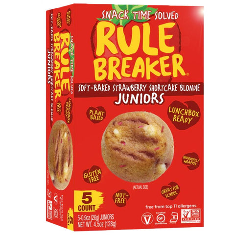 Rule Breaker Soft-Baked Strawberry Shortcake Blondie Juniors - 5 ct/0.9oz.