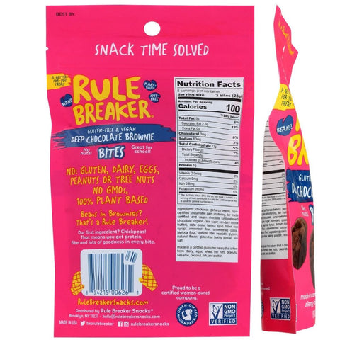 Rule Breaker Deep Chocolate Brownie Bites - 4 oz.