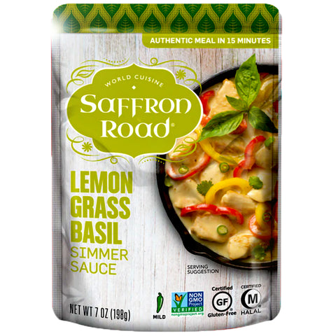 Saffron Road Lemongrass Basil Simmer Sauce - 7 oz.