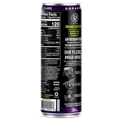 Sambazon Energy Drink Acai Berry Passion Fruit - 12 fl oz.