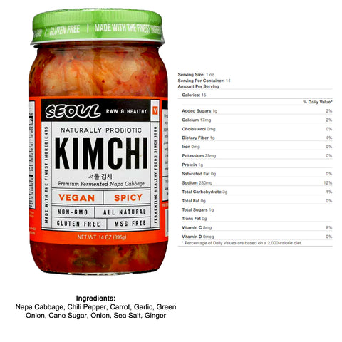 Seoul Vegan Kimchi Spicy and Original Bundle - 2 ct.