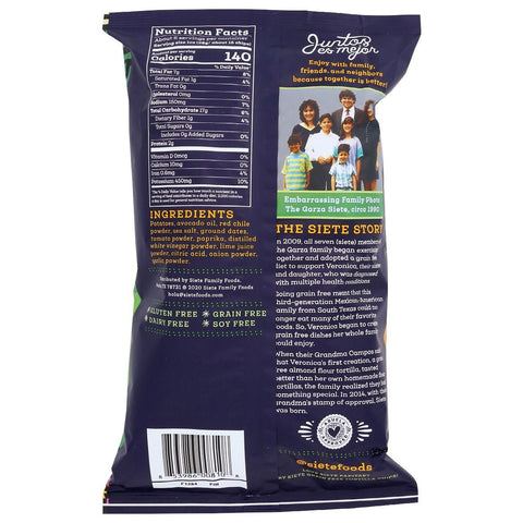 Siete Foods Kettle Cooked Potato Chips Chile Lime - 5.5 oz.