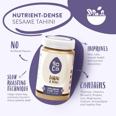 Soco Tahini and Dates - 13.4 oz.
