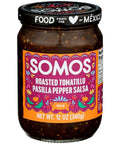 Somos Roasted Tomatillo Pasilla Pepper Salsa Mild - 12 oz
