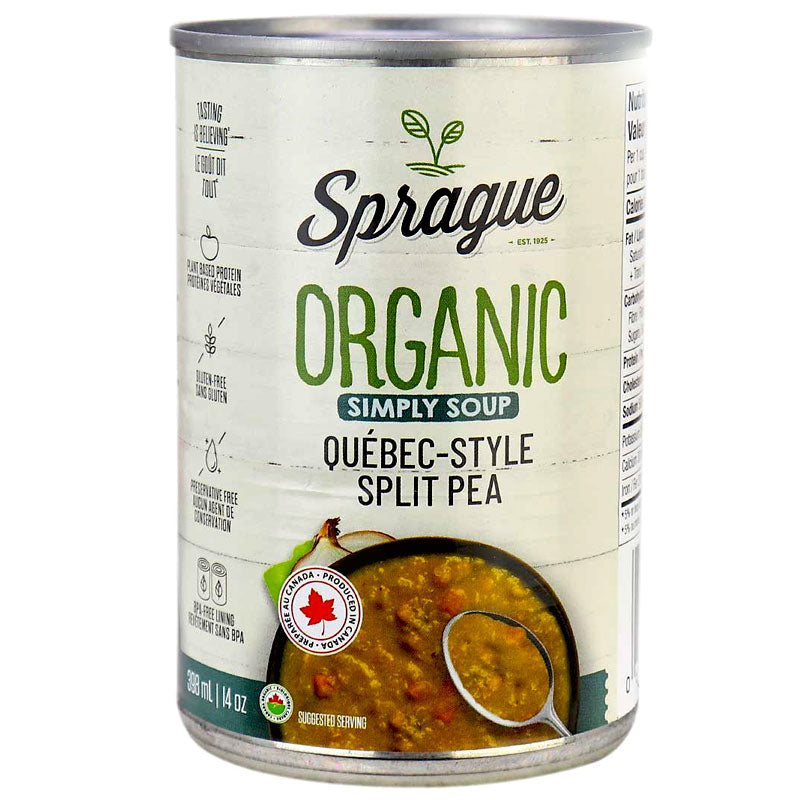 Sprague Organic Soup, Canadian Style Split Pea