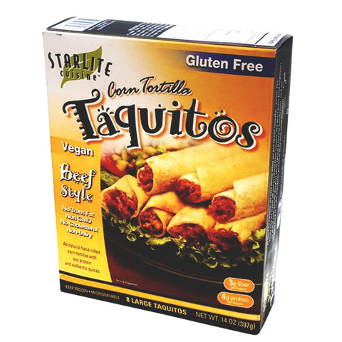 Starlite Cuisine Corn Tortilla Taquitos Beef Style - 14 oz.