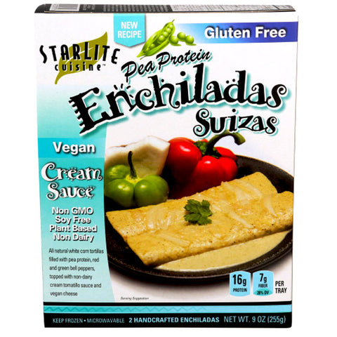 Starlite Cuisine Pea Protein Enchiladas Suizas Cream Sauce - 9 oz.