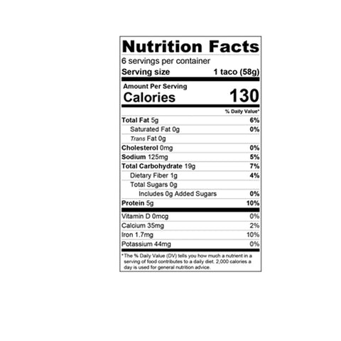 Starlite Cuisine Vegan Chipotle Style Rolled Tacos - 12 oz.