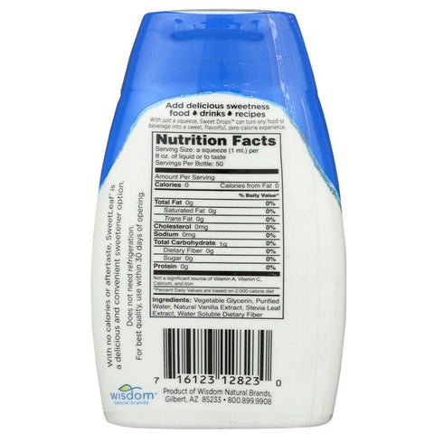 Sweetleaf Sweet Drops Flavored Stevia Sweetener Vanilla- 1.7 oz.